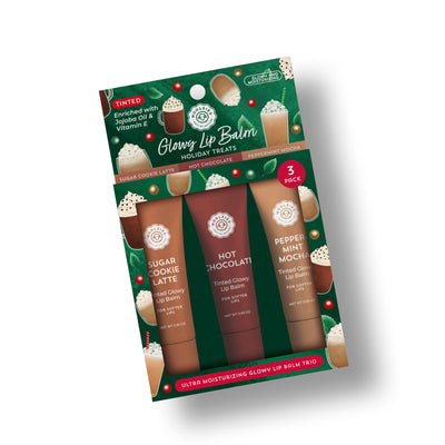 Glowy Lip Balm Trio: Holiday Treats