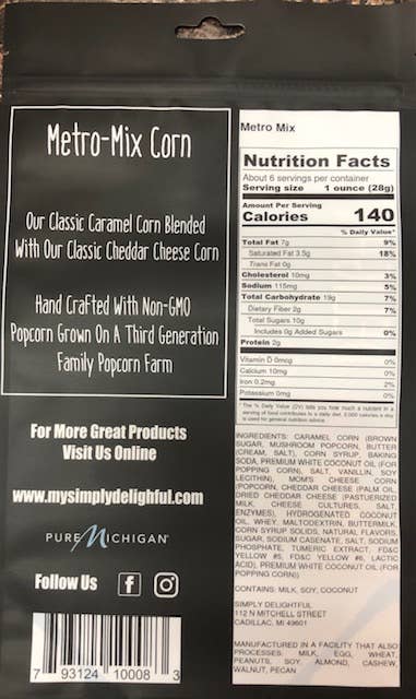Simply Delightful Popcorn: Metro Mix