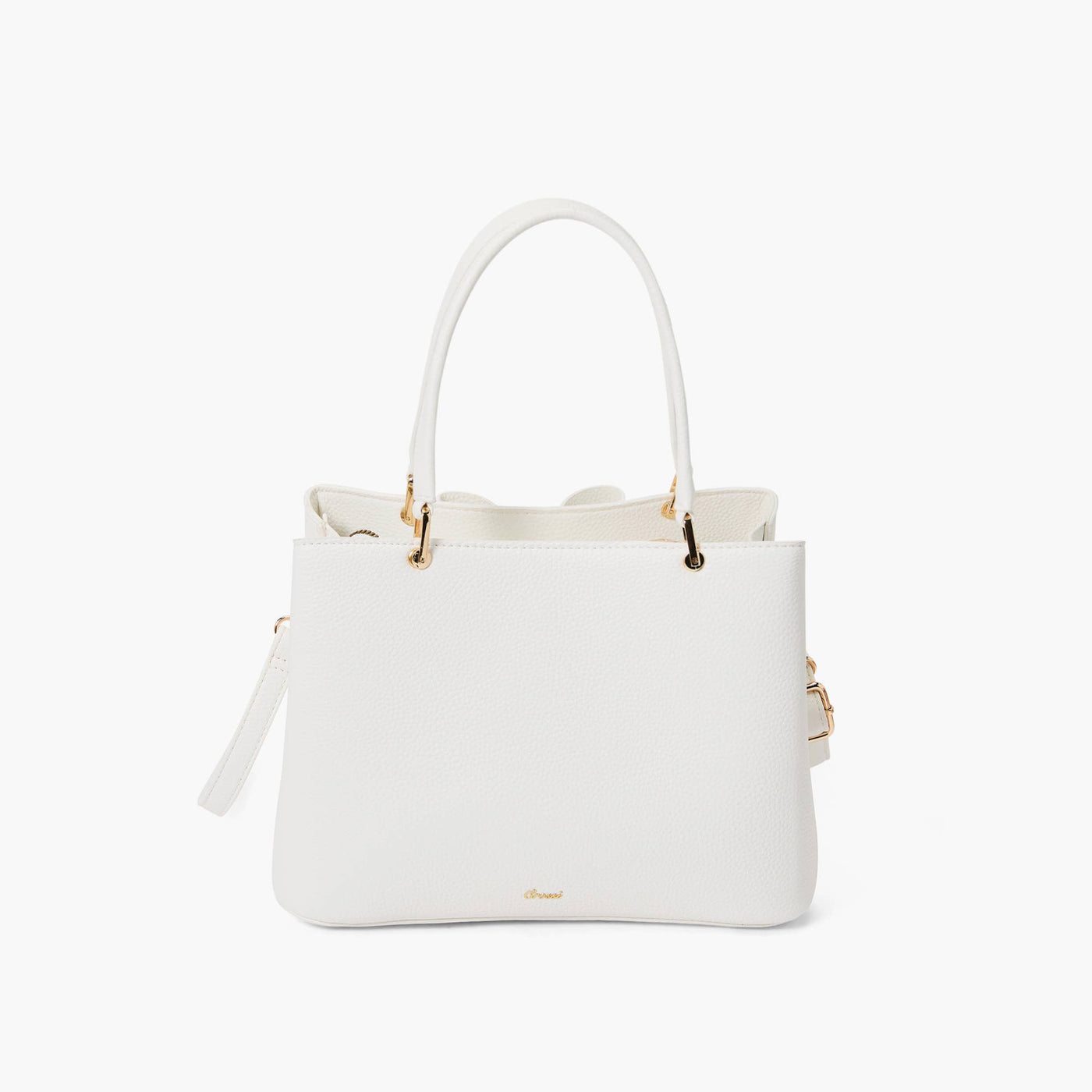 Jenna Bow Fall Satchel Purse: GREY