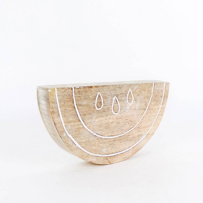 Mango Wood Watermelon Decor