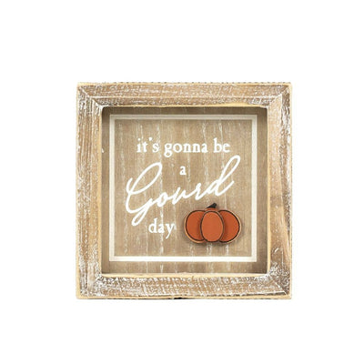 It's Gonna Be A Gourd Day Reversible Wood Decor