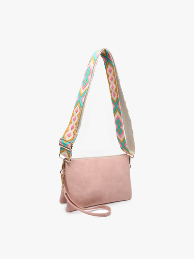 Izzy Crossbody w/ Guitar Strap: Cocoa Pearl