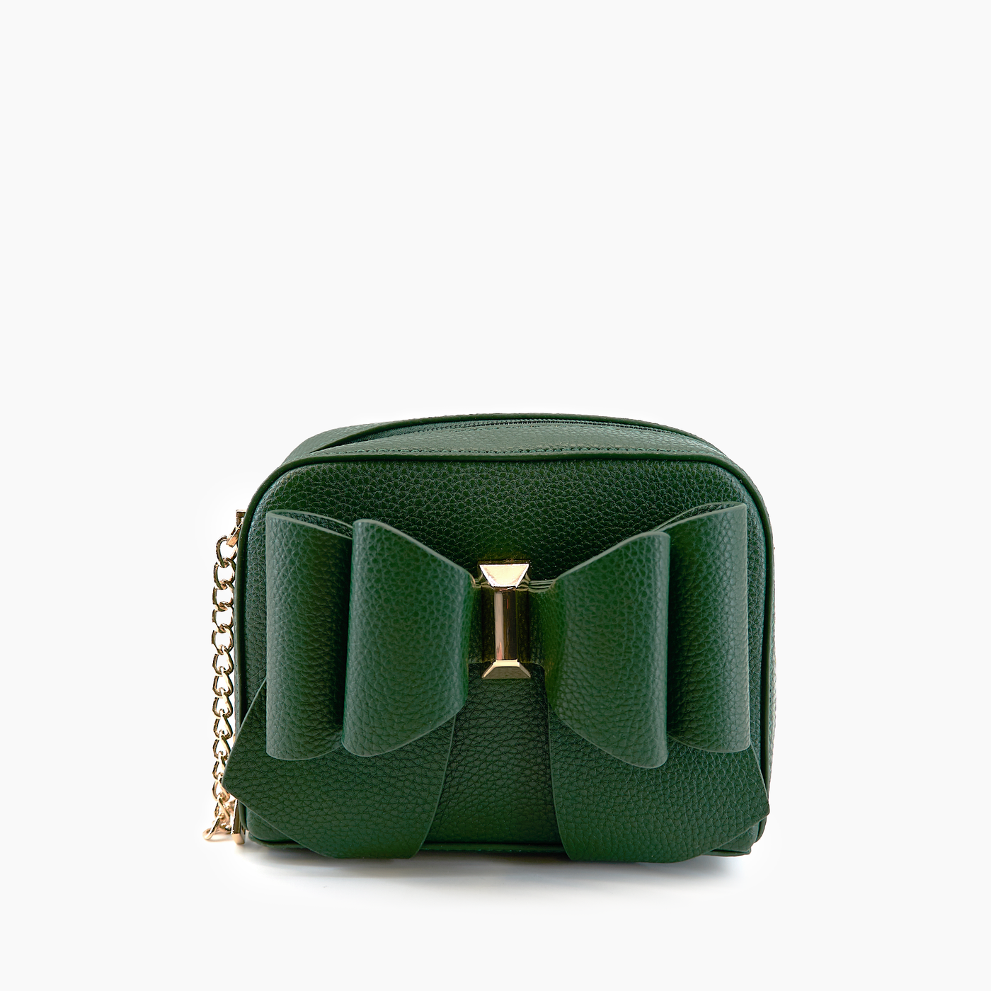 Chloe Bow Mini Crossbody Bag: Green