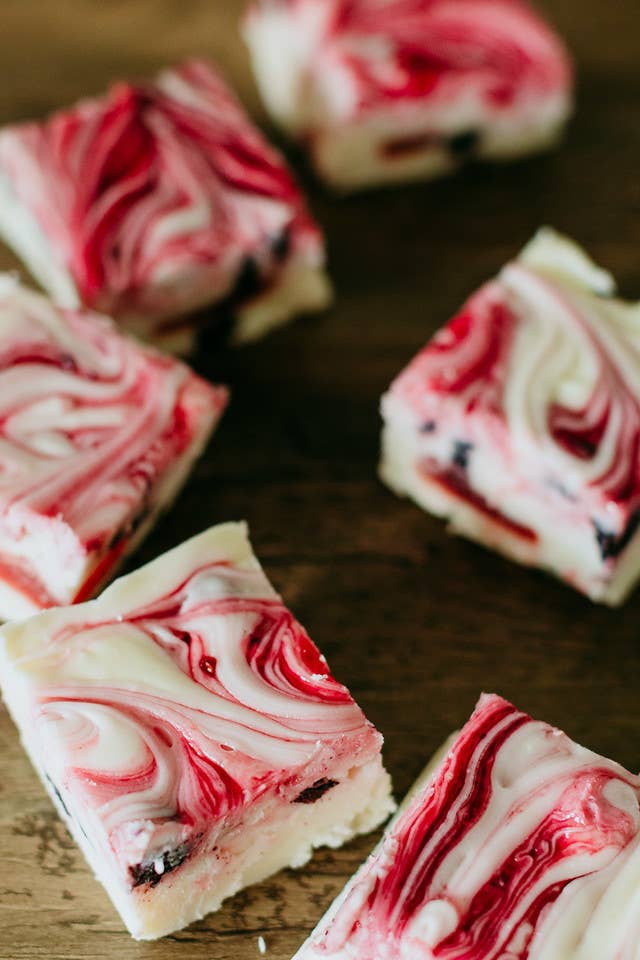 Fudge: Triple Berry Cheesecake
