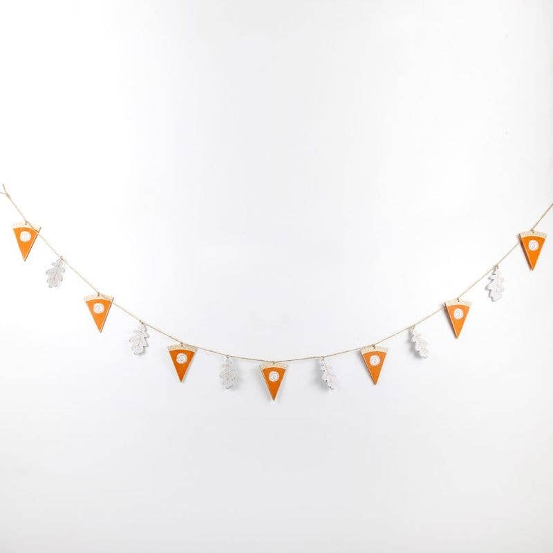Thanksgiving Pie Wood Garland Decor