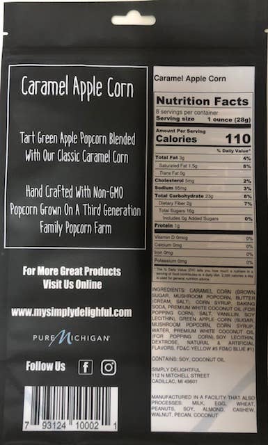 Simply Delightful Popcorn: Caramel Apple