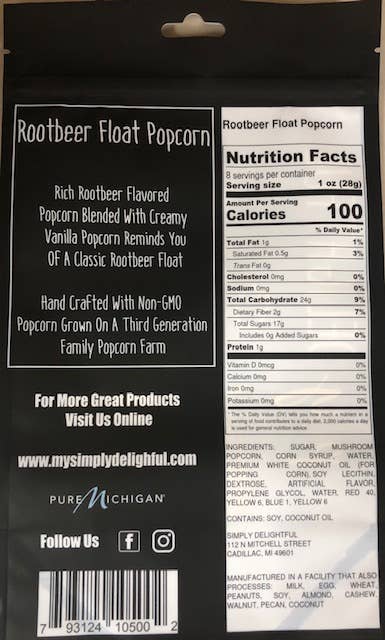 Simply Delightful Popcorn: Rootbeer Float