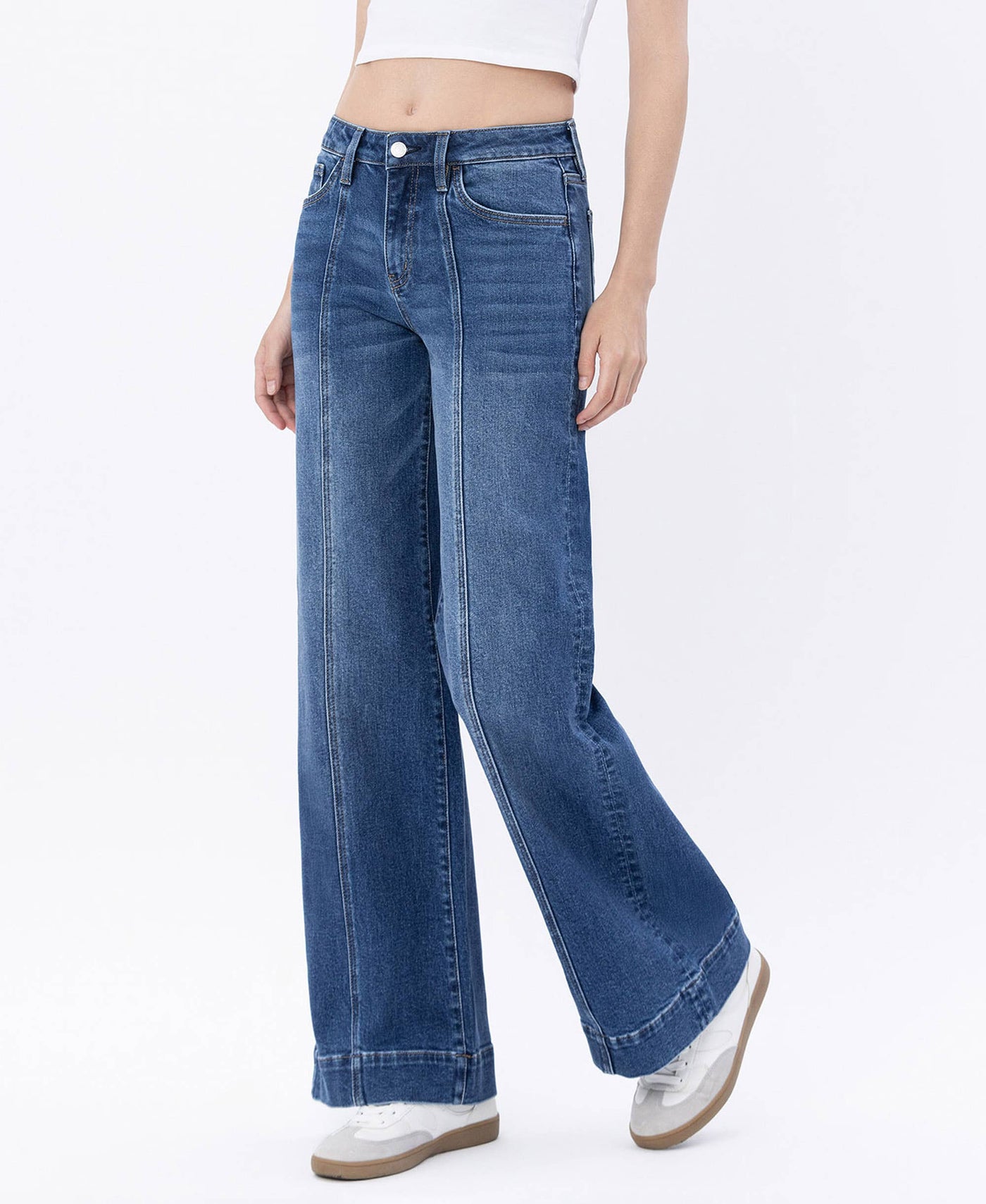 Time to Trend High Rise Wide Leg Jeans