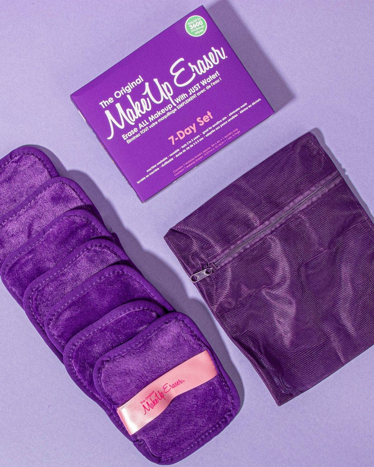 7-Day MakeUp Eraser Set - Queen Purple