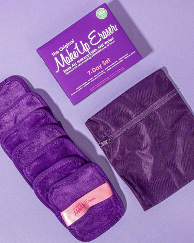 7-Day MakeUp Eraser Set - Queen Purple