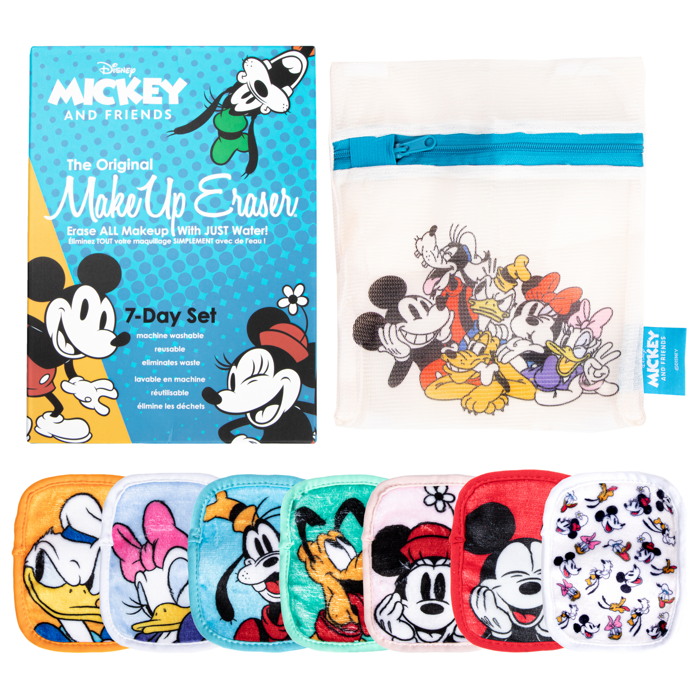 7-Day MakeUp Eraser Set - Mickey & Friends