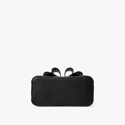 Jenna Bow Fall Satchel Purse: Black