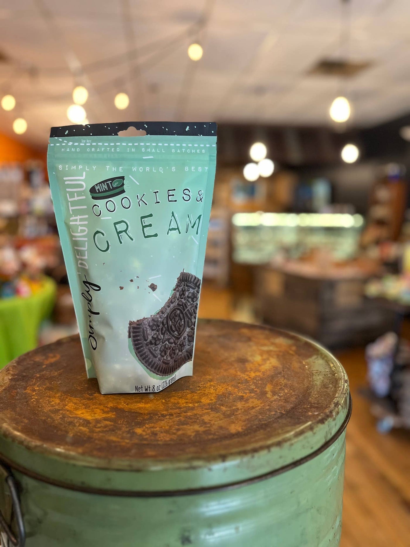 Simply Delightful Popcorn: Mint Cookies and Cream