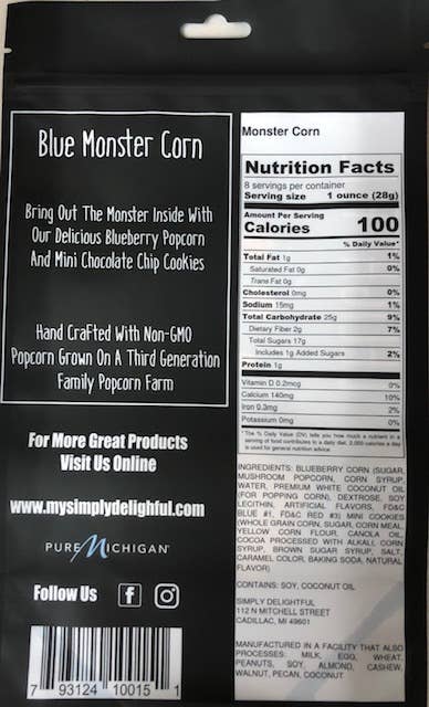 Simply Delightful Popcorn: Blue Monster