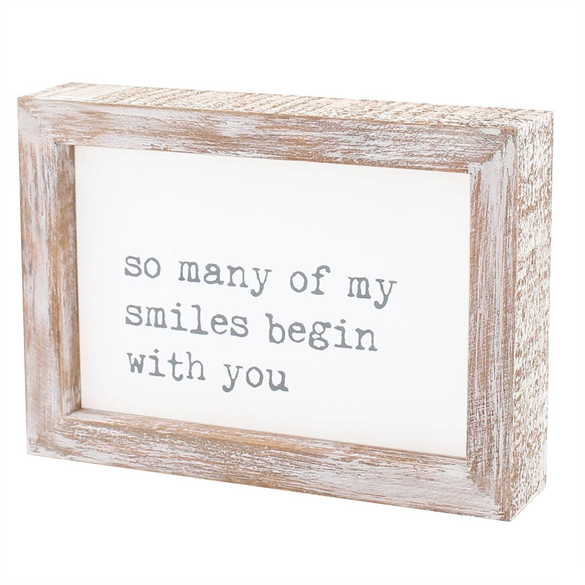 Smiles Begin With You Framed Sign