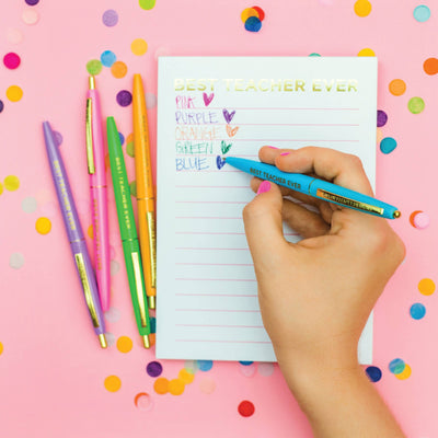 5 Piece Teacher Appreciation Pen Set: Taylor Elliott Designs