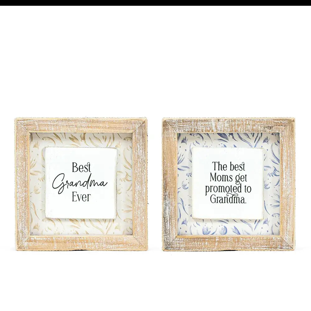 Best Grandma Ever Reversible Wood Decor