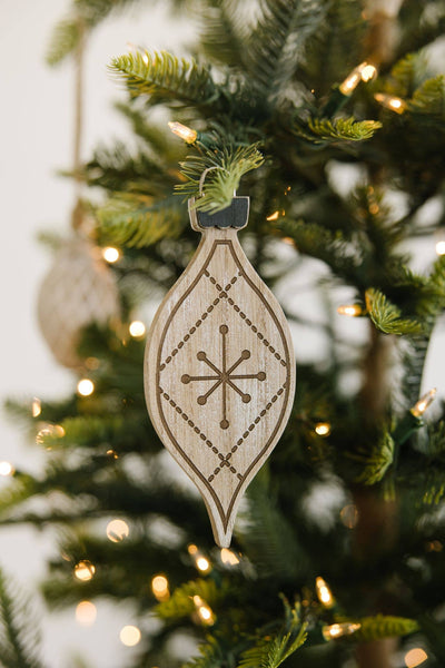 Christmas Lights Wooden Ornament