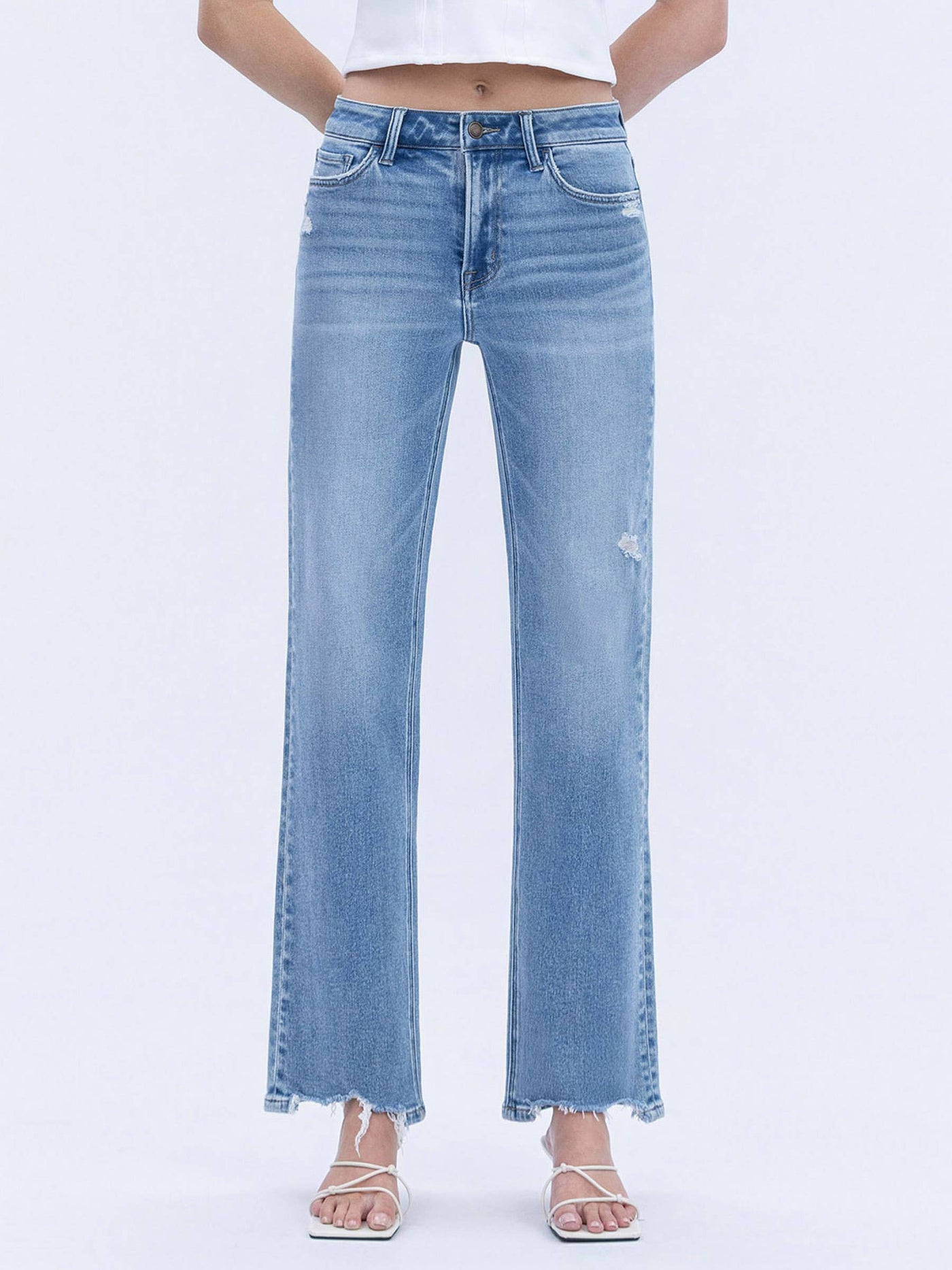 Glow Up Time High Rise Wide Jeans