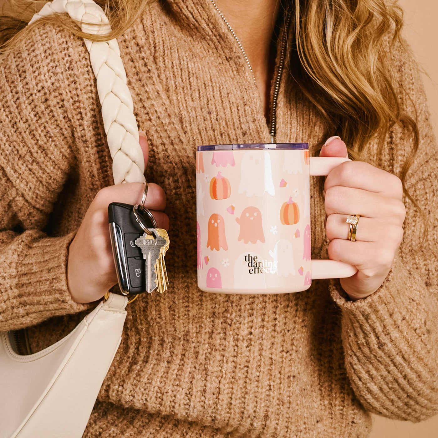 14 oz Insulated Mug-Ghost Party