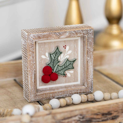 Merry Christmas Darling Reversible Wood Decor