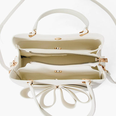Jenna Bow Fall Satchel Purse: Blush
