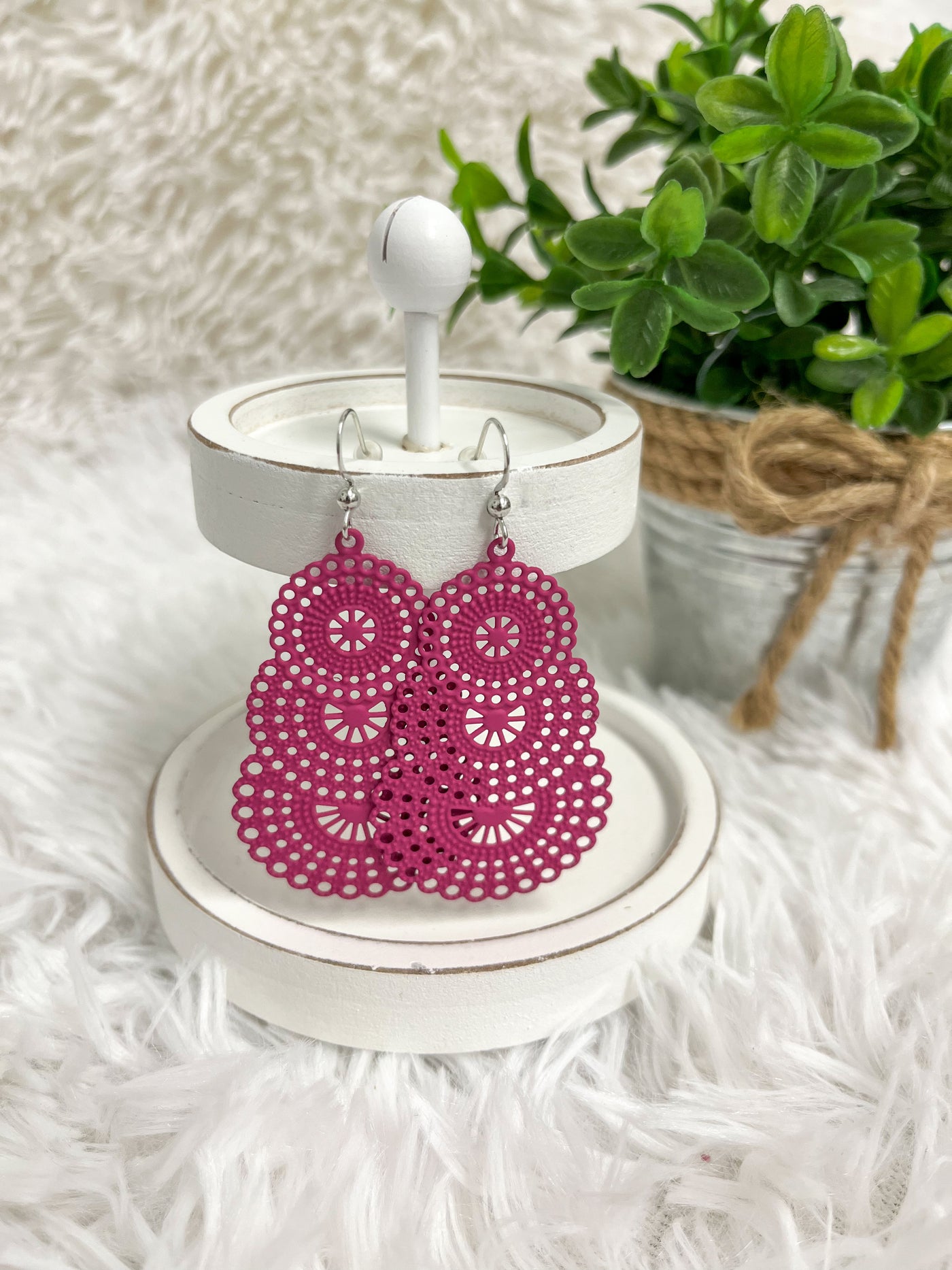 Whimsical Wonder Pink Earrings