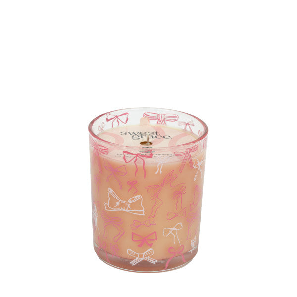Sweet Grace Pink Bow Candle
