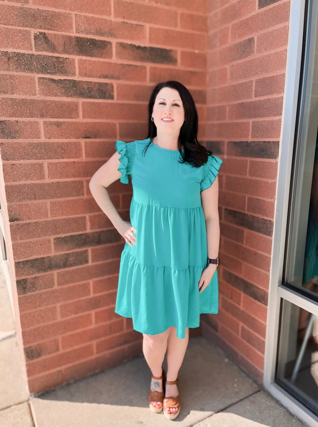 Ready for Spring Teal Dress