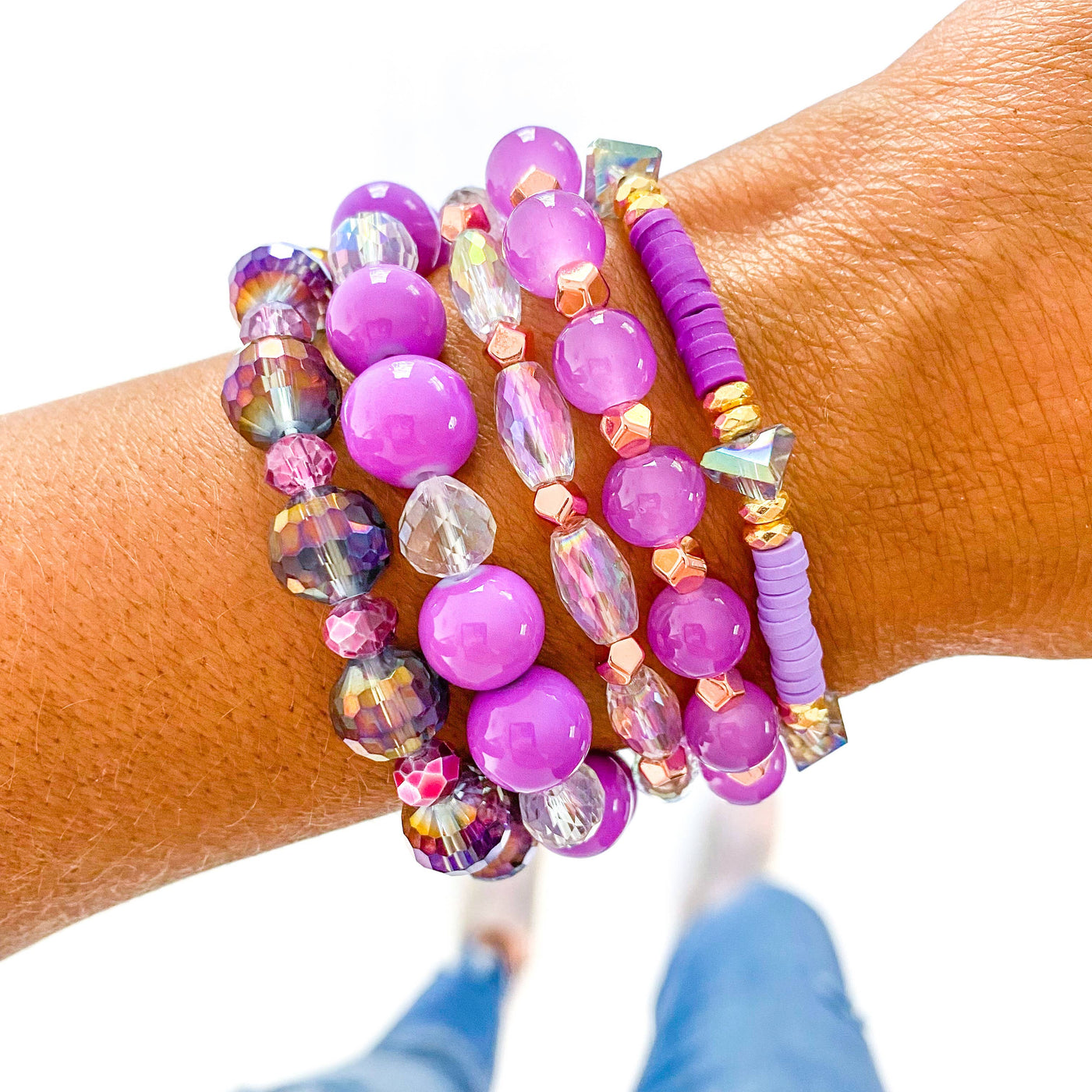 The Royal One Purple Bracelet Stack