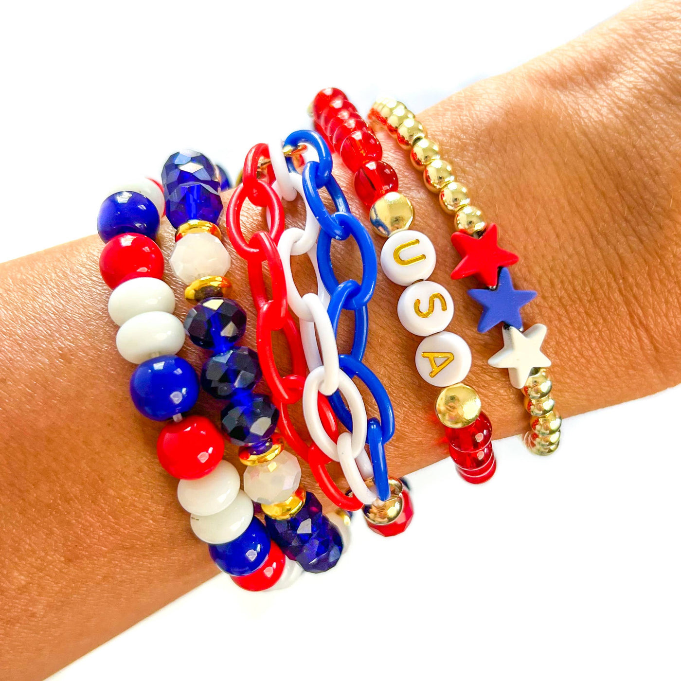 I am the Firecracker Bracelet Stack