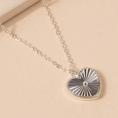 All My Heart Silver Necklace