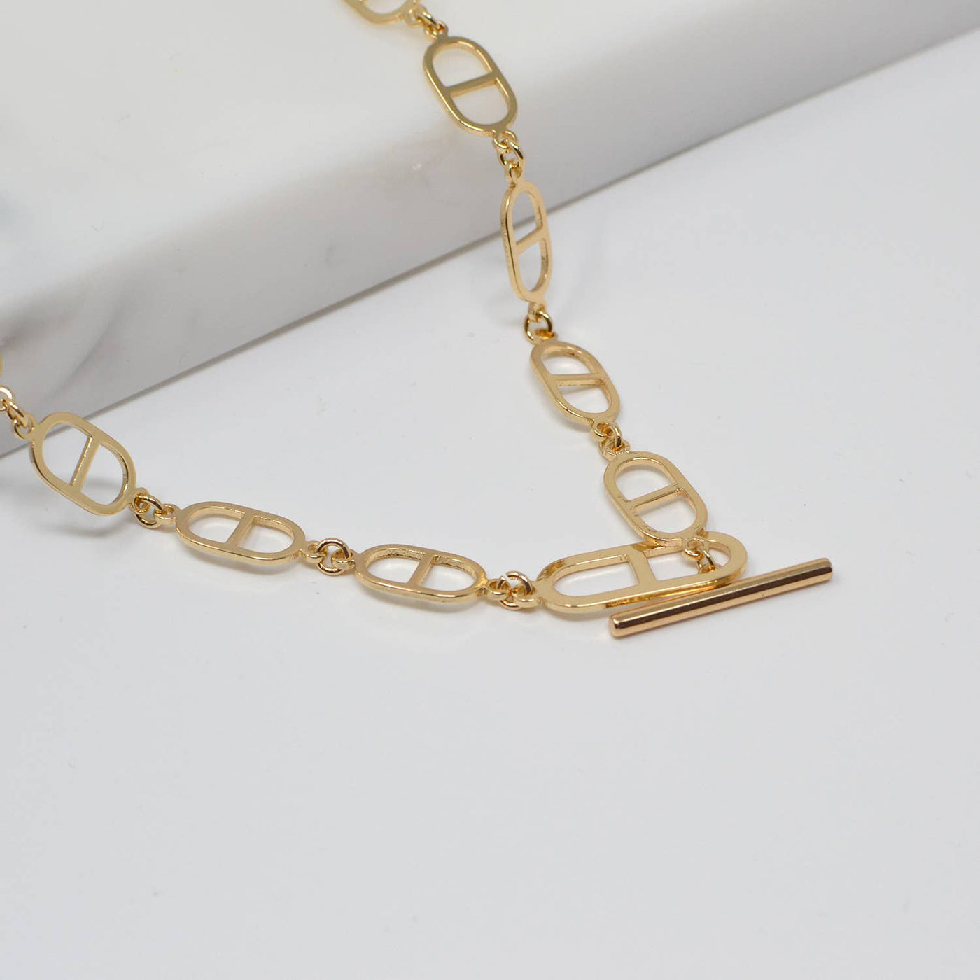 All Linked In Gold Necklace
