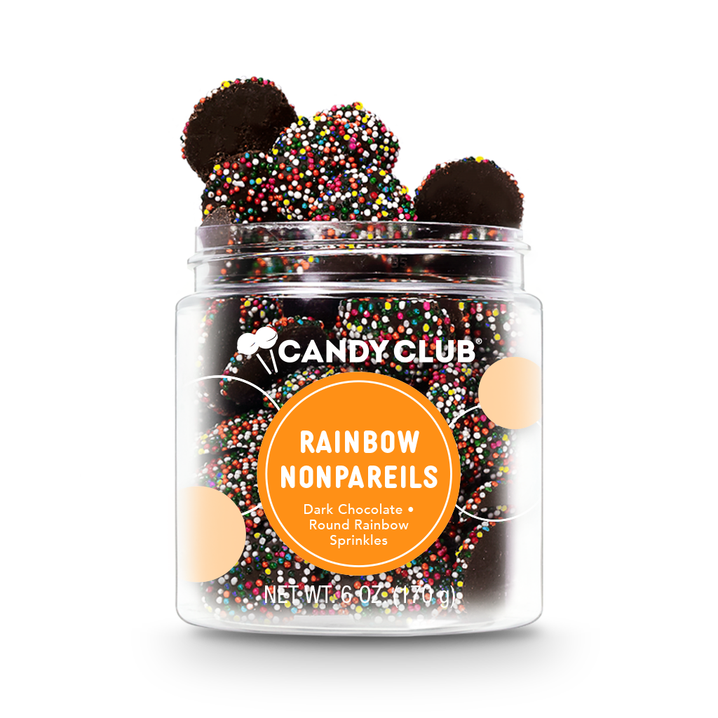 Rainbow Nonpareil Chocolates Candy
