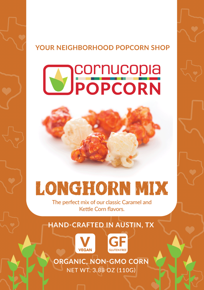 Longhorn Mix Popcorn (Vegan & Gluten Free)