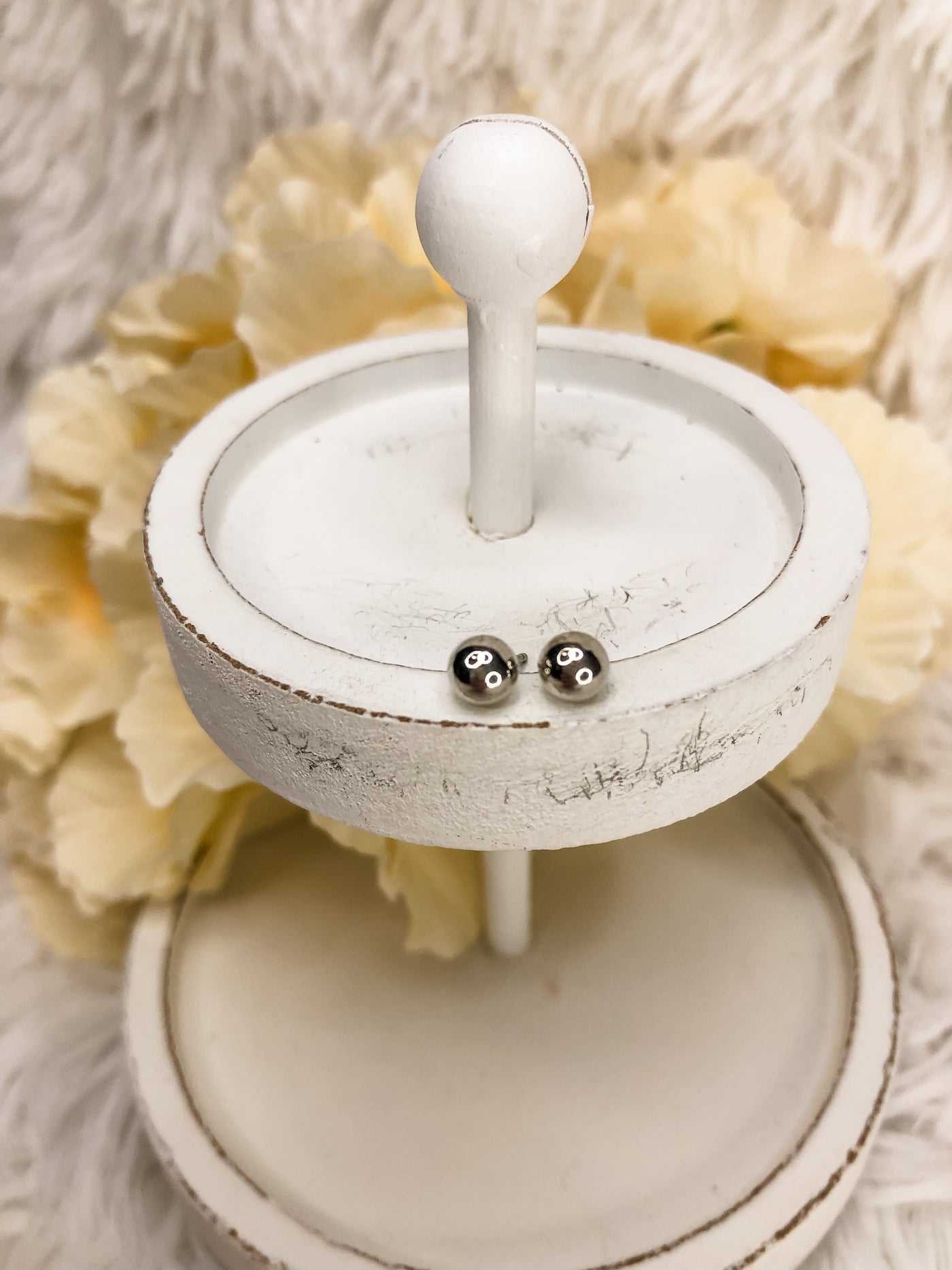 Itty Bitty Silver Stud Earrings