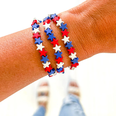 4th of July: Red-White-Blue Stars