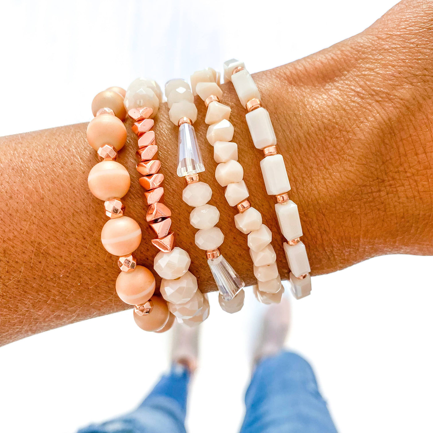 Peachy Keen Bracelet Stack