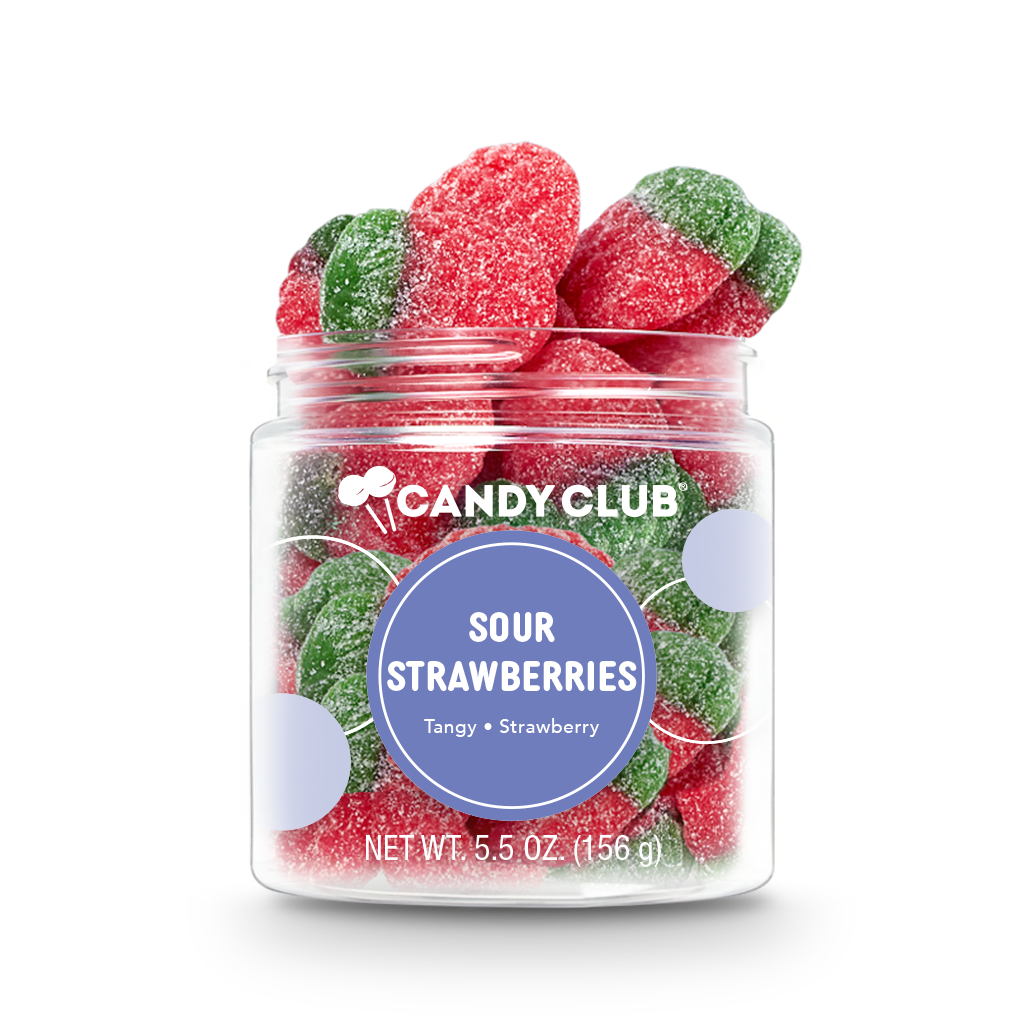 Sour Strawberry Gummies Candy