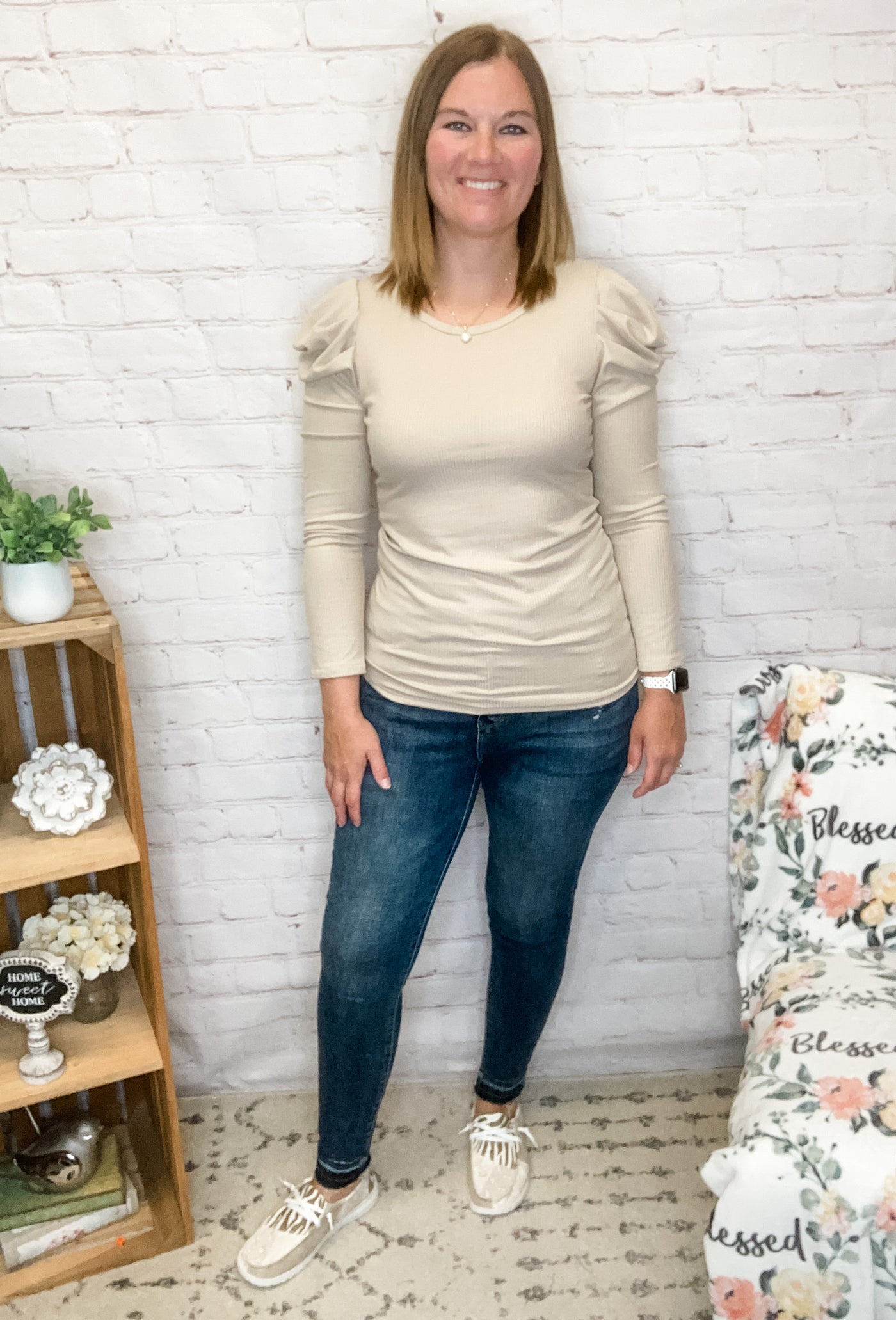 The Everyday Wear Taupe Top